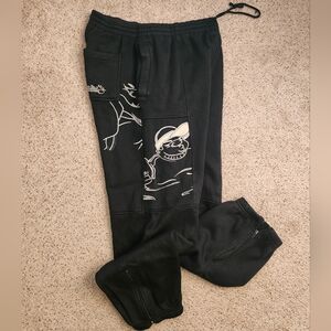 South Pole Vintage Fat Albert Black Jogger Sweatpants